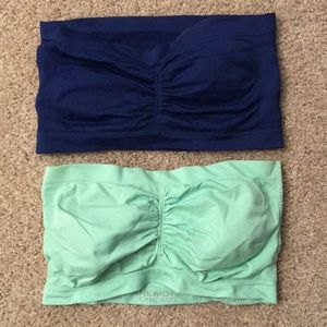 Navy and mint bandeaus